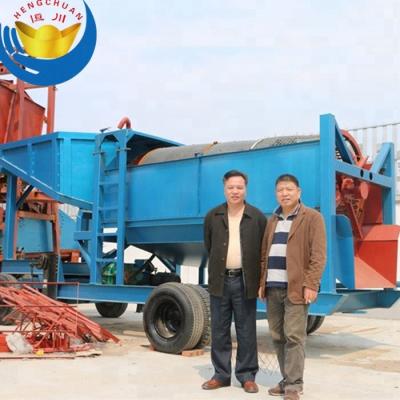 China High Manganese Steel Mineral Separator Mobile Gold Baking Equipment / Gold Ore Refining Machine for sale