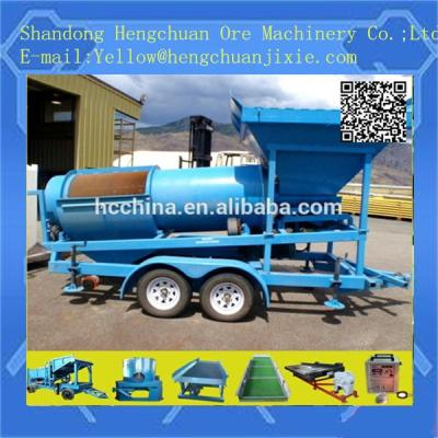 China China Small 100 Mine Manufacturer Mobile Gold Trommel Refining Machine for sale