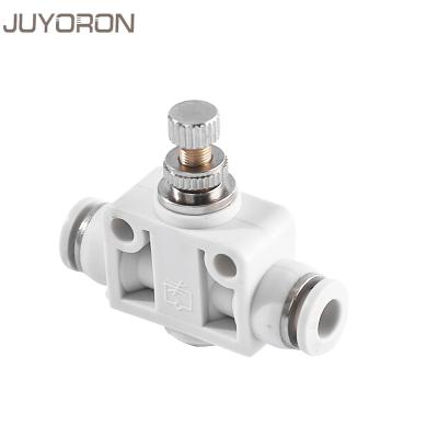 China SA Series Hotels SA Series Pneumatic Throttle Valve SA 4mm 6mm 8mm 10mm 12mm Air Circulation Speed ​​Control Valve Tube White Water Hose Pipe Fittings for sale