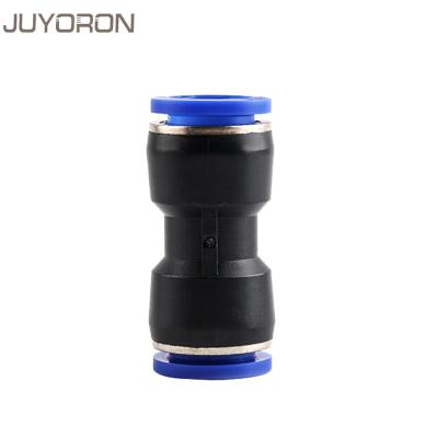 China Hotels Pneumatic Fittings Fitting Plastic Connector PU 4mm 6mm 8mm 10mm For Air Water Hose Tube Push In Straight Gas Quick Connect for sale