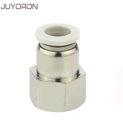 China White Pneumatic Hotels PCF Connector 4mm-12mm Fit Wire 1/8