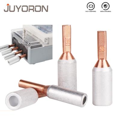 China Special for GTLA-10/16/25/35/50 16mm2 Electric Meter Box Terminal Wire Connector Terminal Copper Aluminum Cable Support Biemetal Bare Terminal for sale