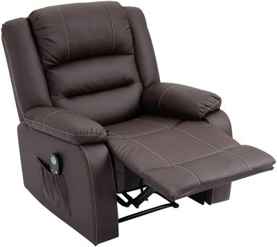 China Latest Modern Simple Extendable Living Room Recliner Lazy Genuine Leather Sofa for sale