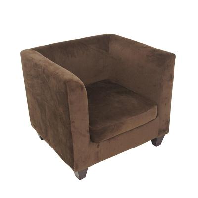 China The Other New Latest Single Person Living Room Cafe Design Model Square Sofa for sale