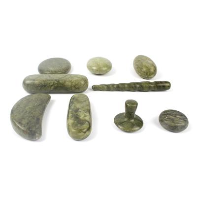 China Wholesale Japandi Massager Natural Hot Green Jade Stone AV Japan Massage Set Body/Face/Foot/Back for sale