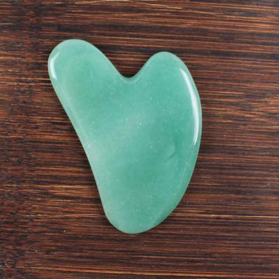 China Green Aventurine Full Body Guasha Massage Tools Body Massage Health Care Scraping Products for sale