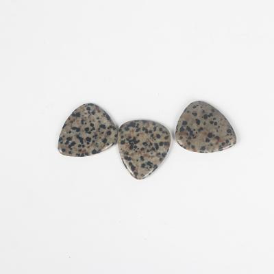 China 2018 fashionable semi-precious stone Dalmatin guitar picks gemstone guitar pick wholesale guitar pick for sale