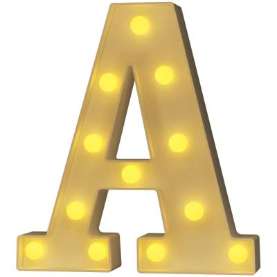 China Modern LED Alphabet Letter Lights Number Lamp Battery Operated Night Light for Birthday Christmas Party Home Wedding Decoration for sale