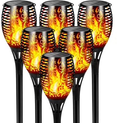 China Garden.Lawn.Villas.Park.Yard Waterproof 3 in 1 Outdoor Solar Flame Torch Flickering Dusk to Dawn Auto On /Off Garden Torch Light for sale