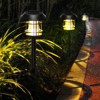 China New Solar Garden Landscape Bulb Lights Stainless Steel Plastic Garden Lawn Decorative Ground Inserted Light Lamp for sale