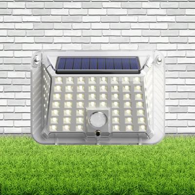 China 100 LED 270 Modes Degree 3 Modern Outdoor Waterproof Illumination Motion Sensor Solar Garden Light Led Interaction Solar Wall Lamp for sale