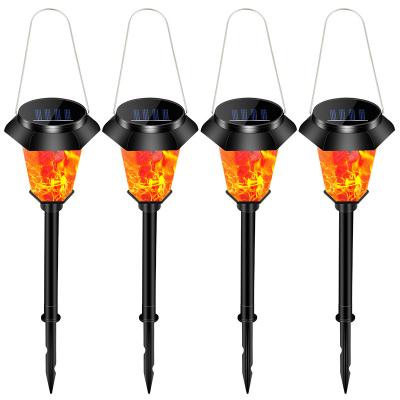 China Garden.Lawn.Villas.Park.Yard Waterproof Outdoor Flickering Flames Torch Light Solar Garden Pathway Lawn Light Landscape Decoration Lamps for sale