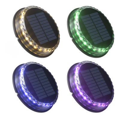 China Garden.Lawn.Villas.Park.Yard RGBW Color Changing Waterproof Outdoor Garden Underground Lamp Solar Led Ground Lights Buried Light Solar Ground Lights for sale