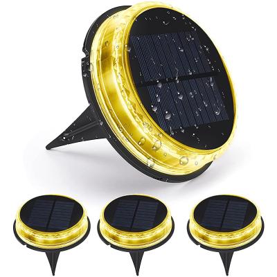 China Outdoor Waterproof Underground Lamp Ground Lights Garden Path Pathway Lighting Solar Upgraded Ground Lamps for sale