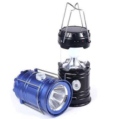 China Folding Sports Stadiums and Portable Camping Lantern, Solar Lantern Flashlights Charging Phone, USB Rechargeable Led Lights for Emergency for sale