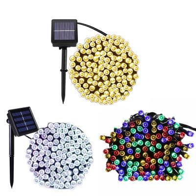 China Residential Solar String Lights For Garden Waterproof 20M Outdoor Lighting Fairy Solar Christmas Holiday Decoration 200LED Battery for sale