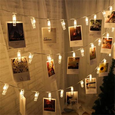 China Modern 20 Photo Clip Battery Operated Fairy Twinkle Lights USB LED Photo Clip Fairy String Lights for sale