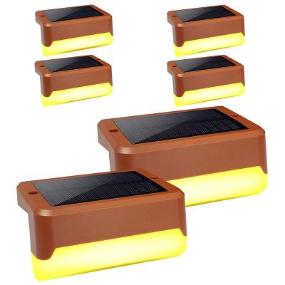 China New Solar Wall Stair Step Lights Outdoor Waterproof Home Landscape Decoration Solar LED Garden Fence Light for sale