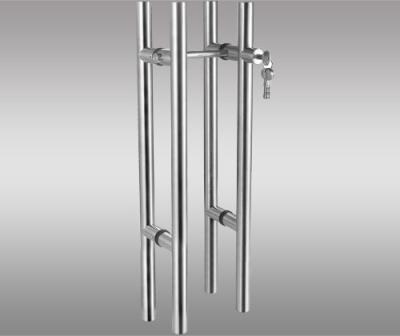 China Double Lock Core Glass Door Handles Duplicate Protection For Office Door for sale