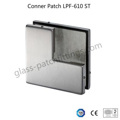 China Stopper Type Shower Glass Fittings , Stainless Steel Patch Fittings Side Panel Connector for sale