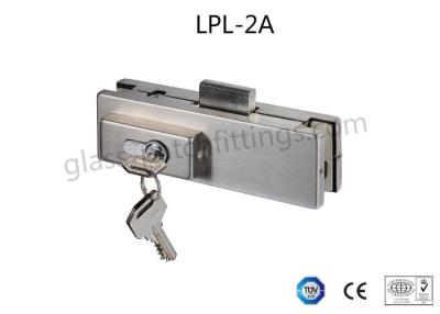 China Centre Patch Lock Glass Patch Fittings High Precision Notch Angle With Brass Cylinder for sale