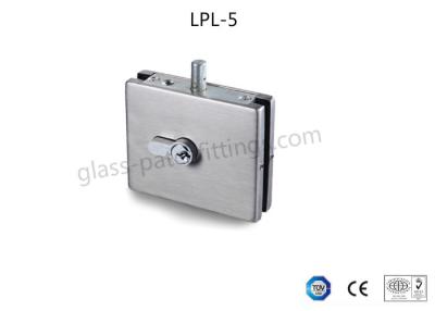 China Square Shape Glass Door Floor Lock , Stainless Steel Patch Fittings 98×83×28mm Size for sale