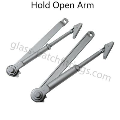 China Hold Open Arm Door Closer Accessories Adjusted Closing Speed Silver Color for sale