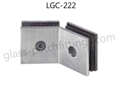 China SSS Finish Shower Door Hinges Glass To Glass Straight Shape Door Fixed Clamp for sale