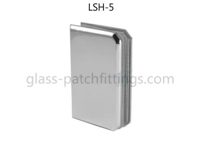 China 45kg Load Bearing Shower Door Hinges , Patch Fittings For Glass Doors Mirror Finish for sale