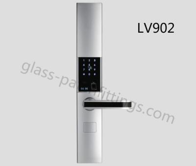 China Auto Slide Cover Smart Entry Door Locks 300PCS Fingerprint Capacity Silver Color for sale