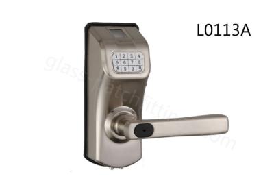 China Digital Sliding Smart Glass Door Lock Easy Operation 176*68*51mm Body Size for sale