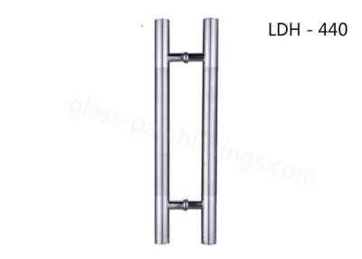 China 304 201 SS Glass Door Handles Abrasion Resistance For Office / Bathroom for sale