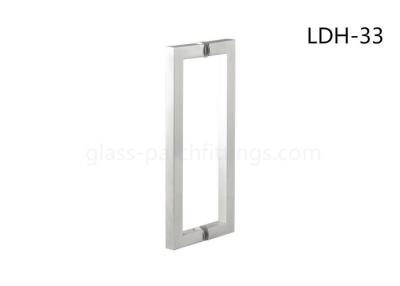 China Square Tube Push Pull Door Handles , Shower Door Handles SGS Certificated for sale