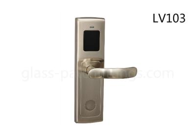 China 304 Stainless Steel Keyless Hotel Door Locks PVD Finish With PC Control Panel for sale