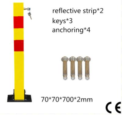 China Foldable Parking Space Lock 160*100*5mm Base Size Anti Theft Position Lock for sale