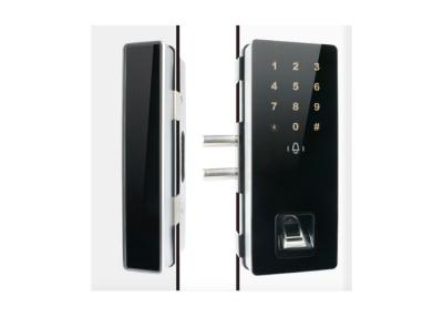 China HD Speaker Smart Glass Door Lock Emergency Charging Micro USD Remote Control for sale