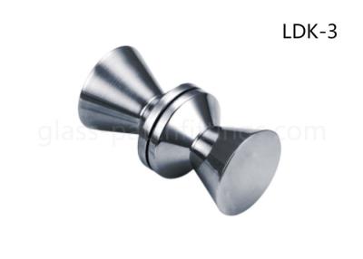 China Polishing Surface Shower Door Knobs , Stainless Steel Patch Fittings Reliable Safety for sale