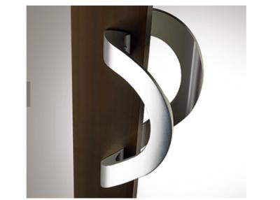 China Modern Design Bathroom Door Handles C Type Eco Friendly Aluminum Materials for sale