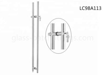 China Stainless Steel 316 304 201 Entry Glass Door  Pull Handle With Lock EU Standard Core Applied for sale