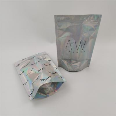 China Security Smell Proof Quick Turnaround Holographic Zipper Bag With High Quality for sale