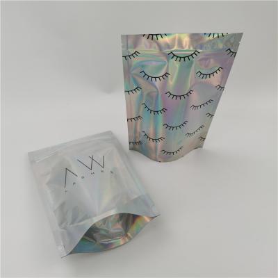 China Safety Glitter Coffee Cosmetic Holographic Body Scrub Bath Sea Salt Laster Aluminum Material Plastic Ziplock Bag for sale