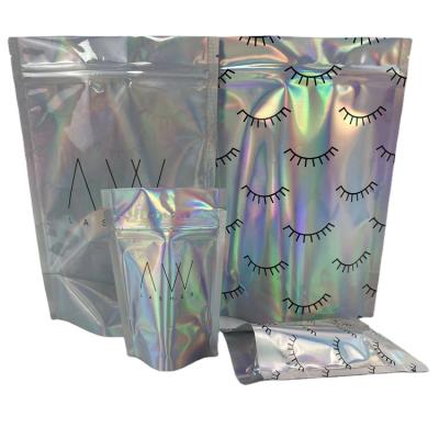 China Safety Rainbow Color 4x6 Holographic Inches Smell Proof Aluminum Foil Bag Plastic Packaging Aluminum Foil Bag Food Storage Pouch for sale