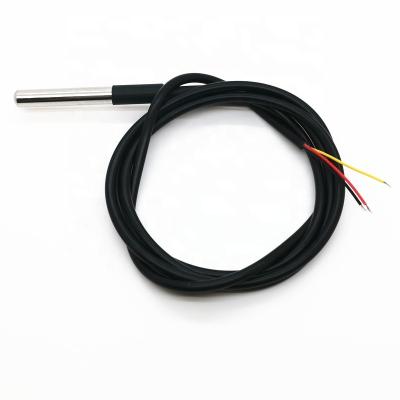 China DS18B20 temperature sensor digital temperature sensor line length 2 meters 6*50MM stainless steel probe for sale