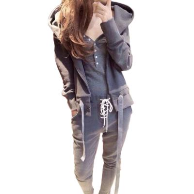 China Hot Selling Anti-UV Hot Sports And Leisure Suit Three-piece Hooded Sweater Women for sale