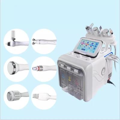 China Anti-Puffiness Facial Massager H2O2 Cleanser 7 in 1 Home Use Mini Hydra Skin Aqua Facial Machine for sale