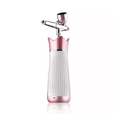 China Dropshipping Acne Treatment Face Skin Care Machine Mini Portable Water Oxygen Airbrush Makeup Equipment Nano High Pressure Technology for sale