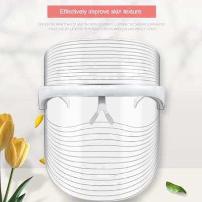 China Acne Treatment Face Skin Care Photon Rejuvenation Beauty Facial 3 Color Led Mask for sale