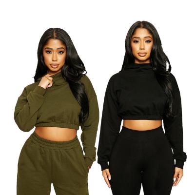 China 2022 Anti-wrinkle new arrival sports pullover hoodie for women grow top hoodie wholesale for sale