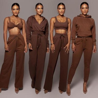 China Wholesale 2 Pieces Anti-Static Custom Two Piece Sweatsuit Set Women Hoodie Set Women Sweatsuits Sweatpants And Jogging Hoodie Set Women for sale