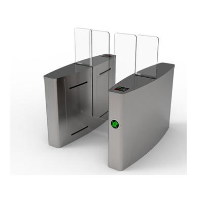 China 304 Stainless Steel China Card High Grade Intelligent Automatic Access Control Full Size Acrylic RFID Barrier Sliding Turnstile Price Gate for sale